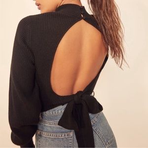 Cashmere Reformation open back sweater